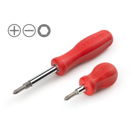 Tekton Multi-Bit Driver Set, 2-Piece (No. 1 - No. 2, 3/16 - 1/4 in. ) DRV82001